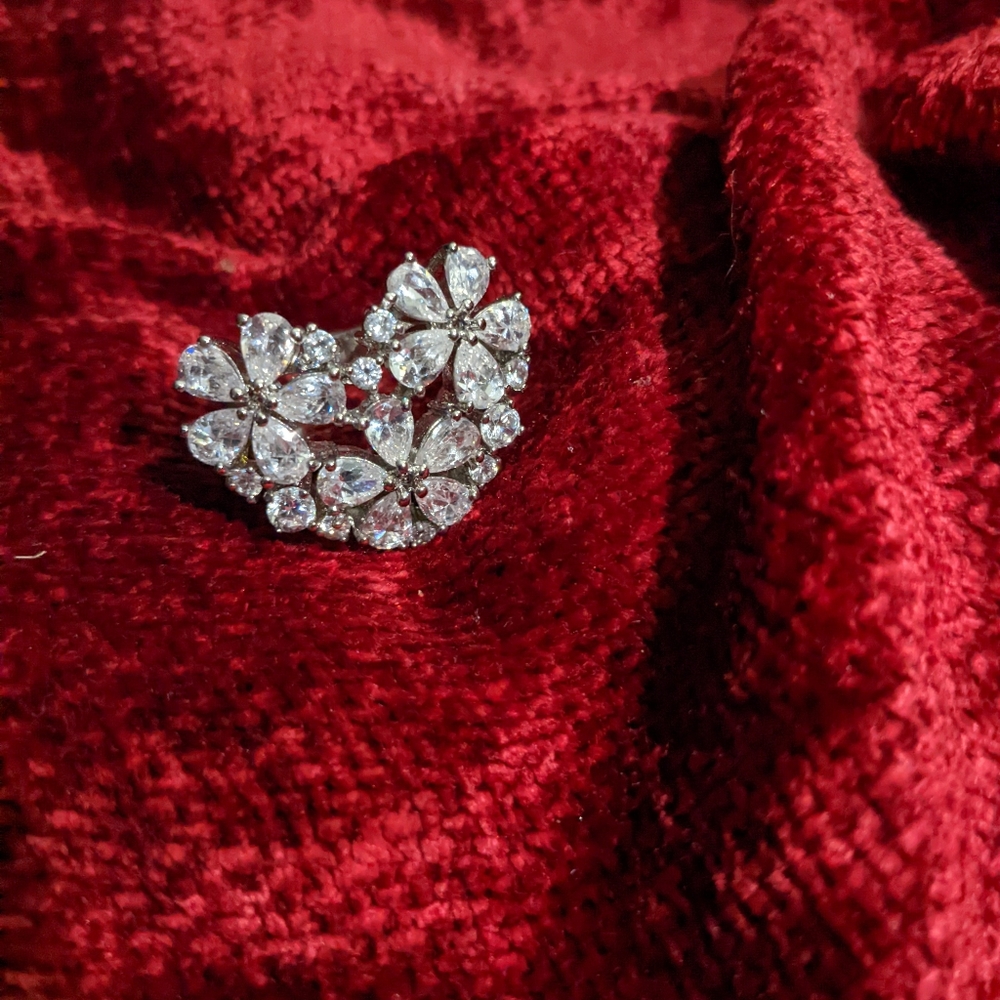 CZ Heart Ring size 9